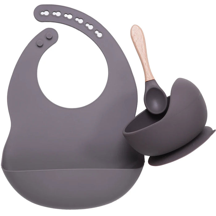 3-Piece Silicone Baby Feeding Set