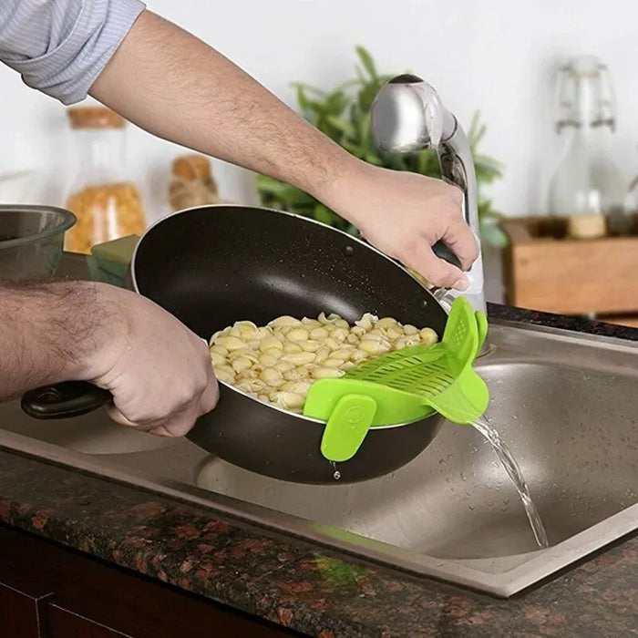 Clip-On Silicone Pot Strainer