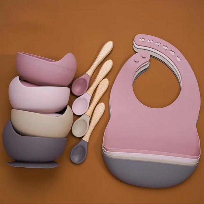 3-Piece Silicone Baby Feeding Set