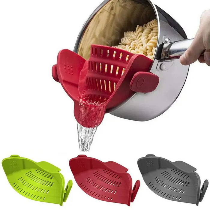 Clip-On Silicone Pot Strainer