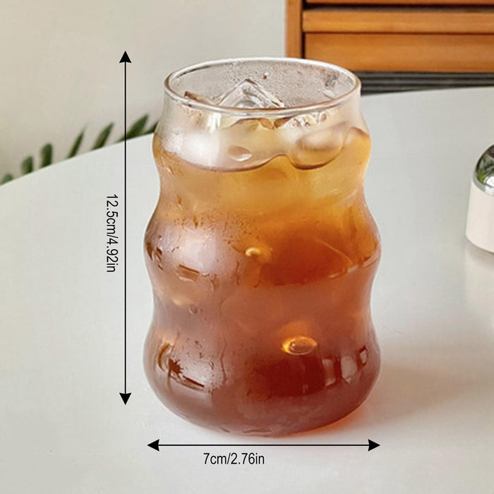 Glass Stripes Coffee Cup