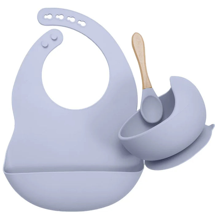 3-Piece Silicone Baby Feeding Set