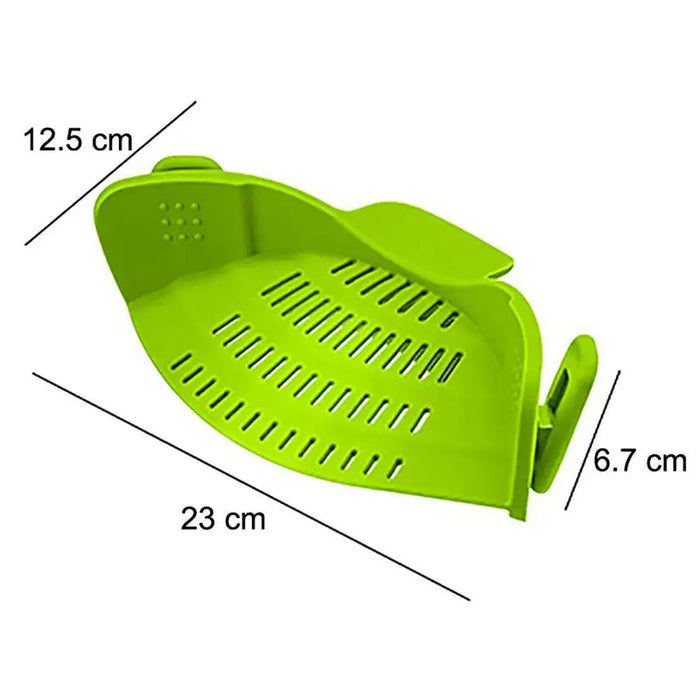 Clip-On Silicone Pot Strainer