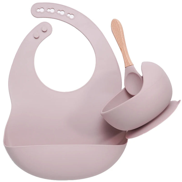 3-Piece Silicone Baby Feeding Set