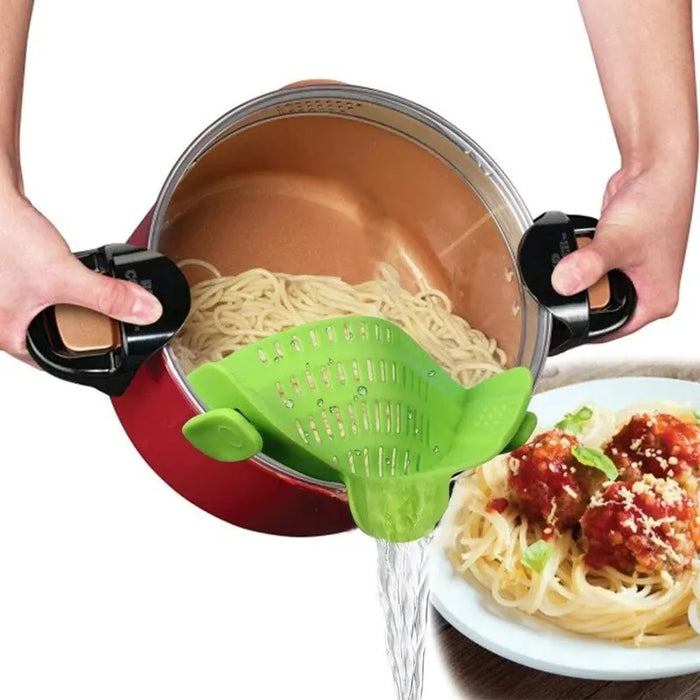 Clip-On Silicone Pot Strainer