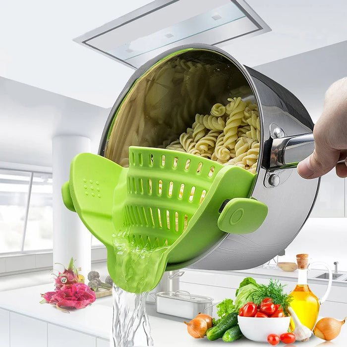 Clip-On Silicone Pot Strainer