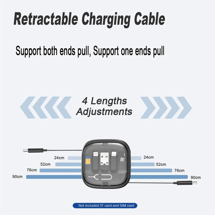 60W Fast Charge Cable Set with Storage Box