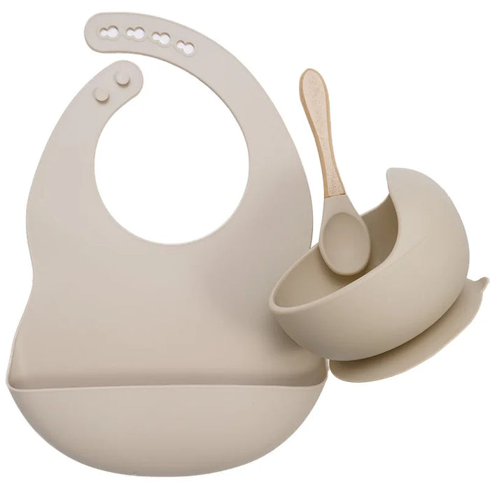 3-Piece Silicone Baby Feeding Set